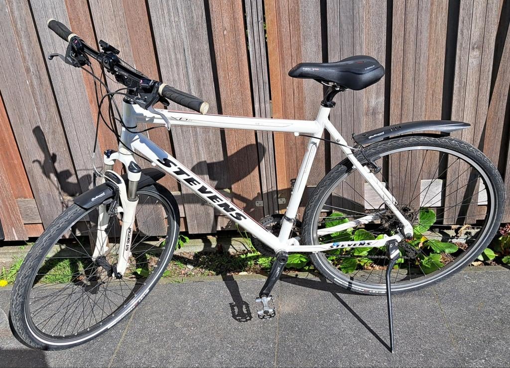 Stevens X6 Trekkingfiets - Wit, 28 inch, Velgrem, Meer dan 20 versnellingen, Ophalen