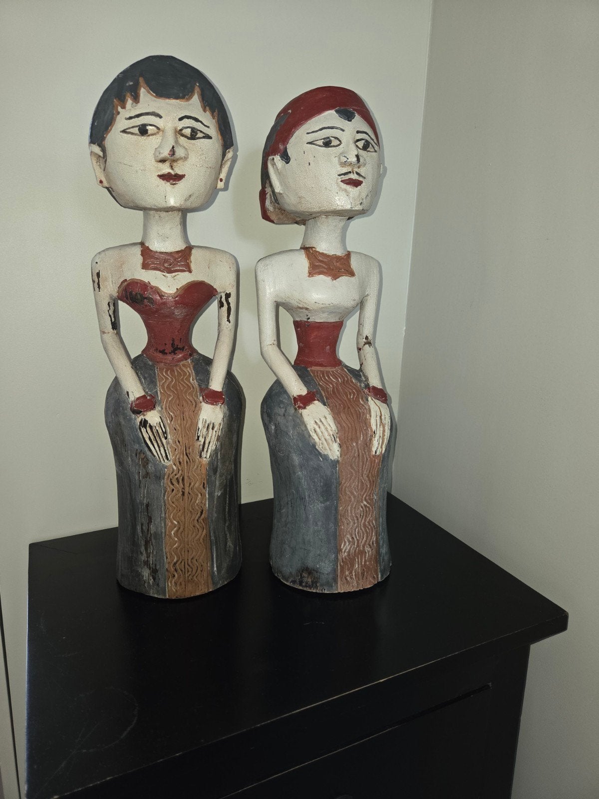 Grote Vintage Javaanse Loro Blonyo Beelden – 51cm, Antiek en Kunst, Ophalen