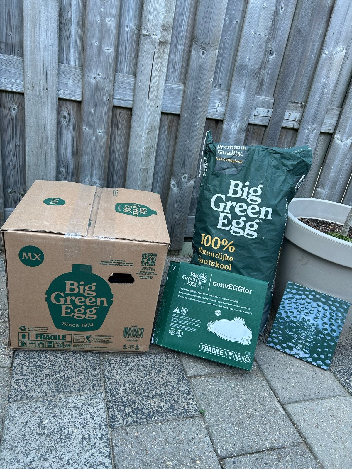 NIEUW Big Green Egg MINMAX in DOOS met GARANTIE & CONVEGGTOR, Ophalen, Nieuw, Met accessoires