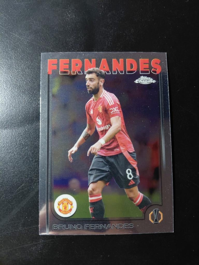 Bruno fernandes (manchester united) topps chrome, Ophalen of Verzenden, Nieuw, Buitenlandse clubs, Spelerskaart