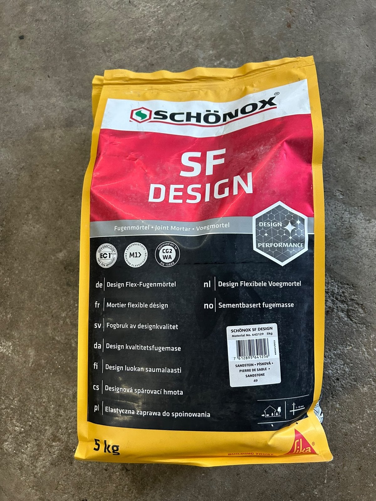 Schönox SF Design Voegmortel Sandstone 5kg, Ophalen of Verzenden, Nieuw