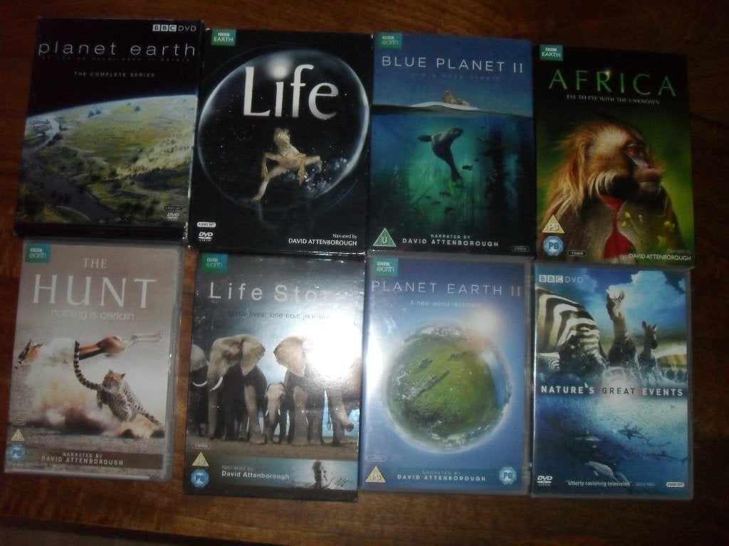 DVD'S SIR DAVID ATTENBOROUGH-NARRATOR., Cd's en Dvd's, Dvd's | Documentaire en Educatief, Engels, Alle leeftijden, Eerste persing
