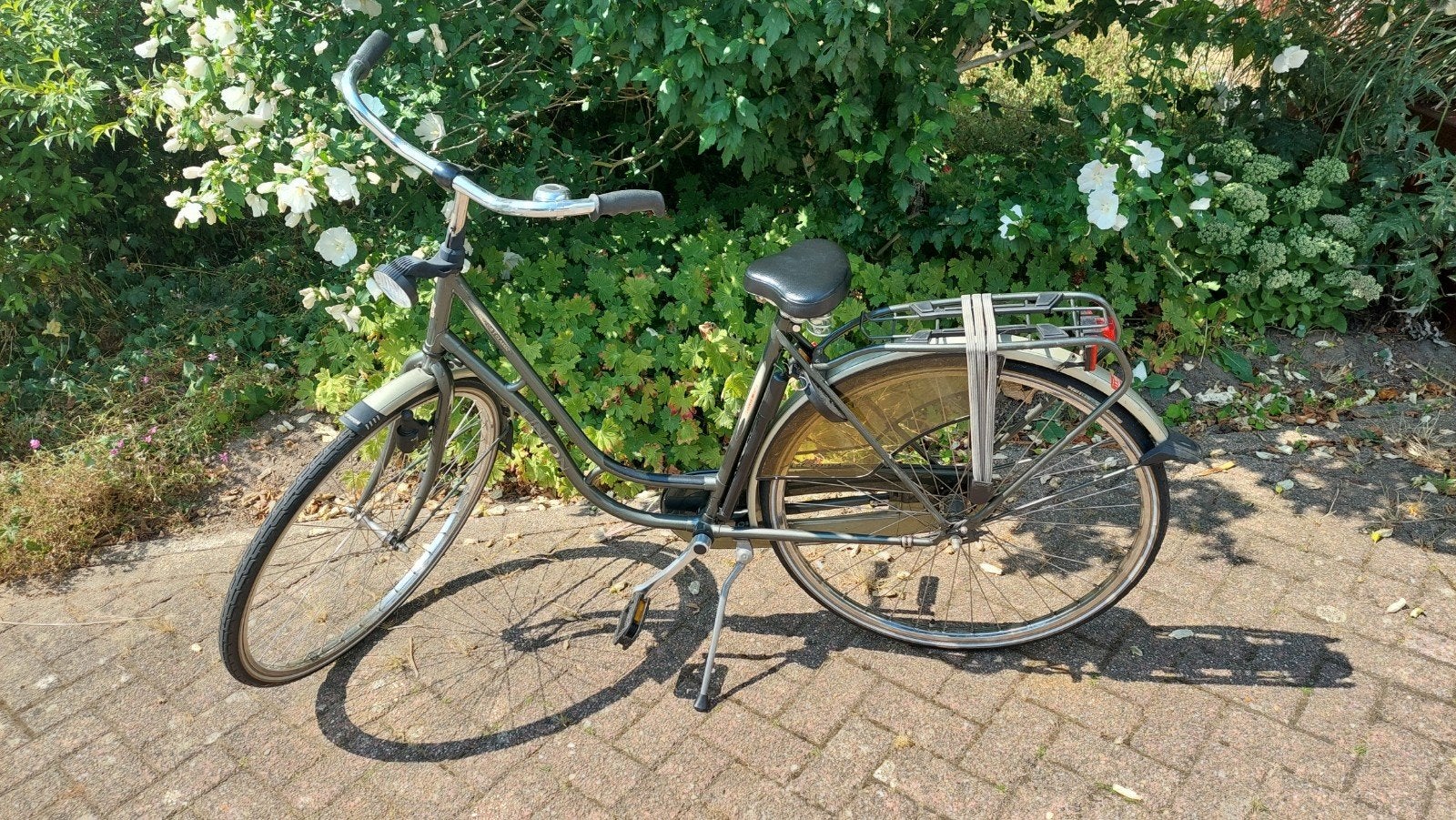 Union fiets met lage instap en bagagedrager, Fietsen en Brommers, Fietsen | Dames | Damesfietsen, Terugtraprem, Ophalen, Overige merken