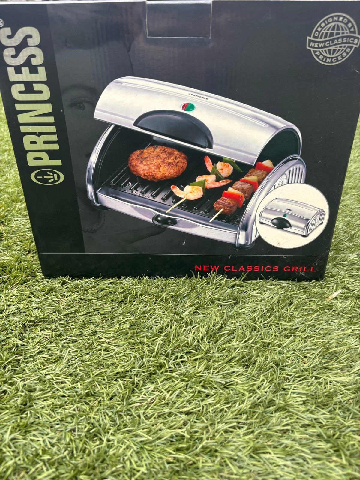 Princess New Classics Grill - Compacte Tafelgrill, Witgoed en Apparatuur, Grillplaten, Ophalen, Nieuw, Tafelgrill