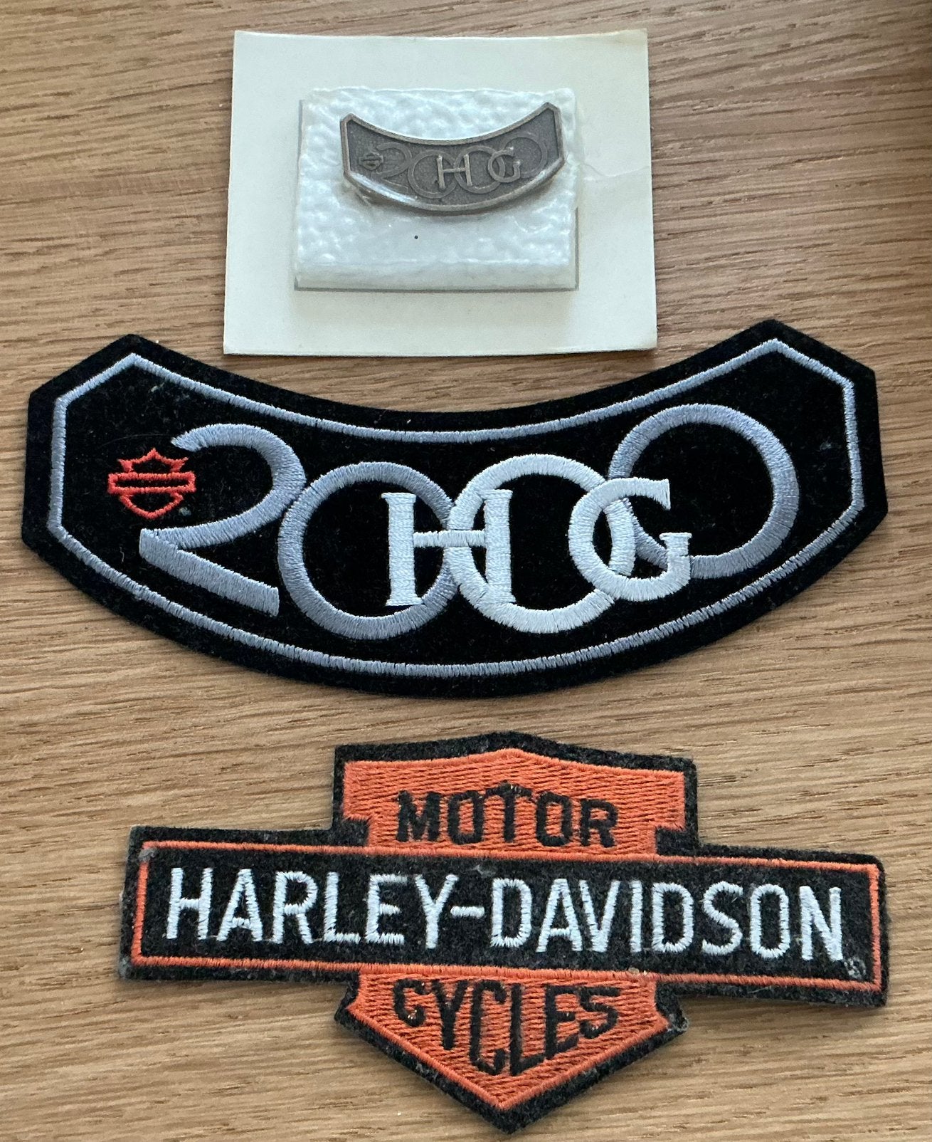 Harley davidson emblemen, Ophalen of Verzenden, Gebruikt