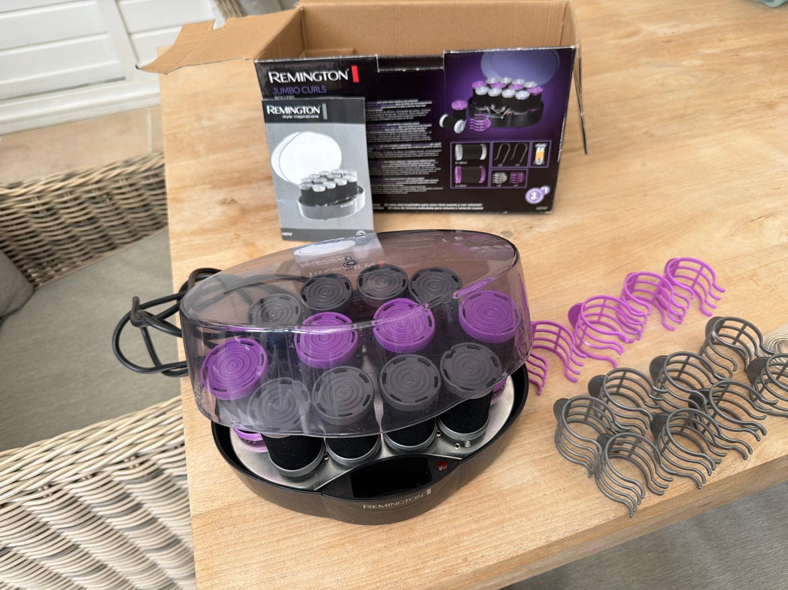 Remington Jumbo Curls krulset - Zo goed als nieuw, Ophalen of Verzenden, Zo goed als nieuw, Haarverzorging