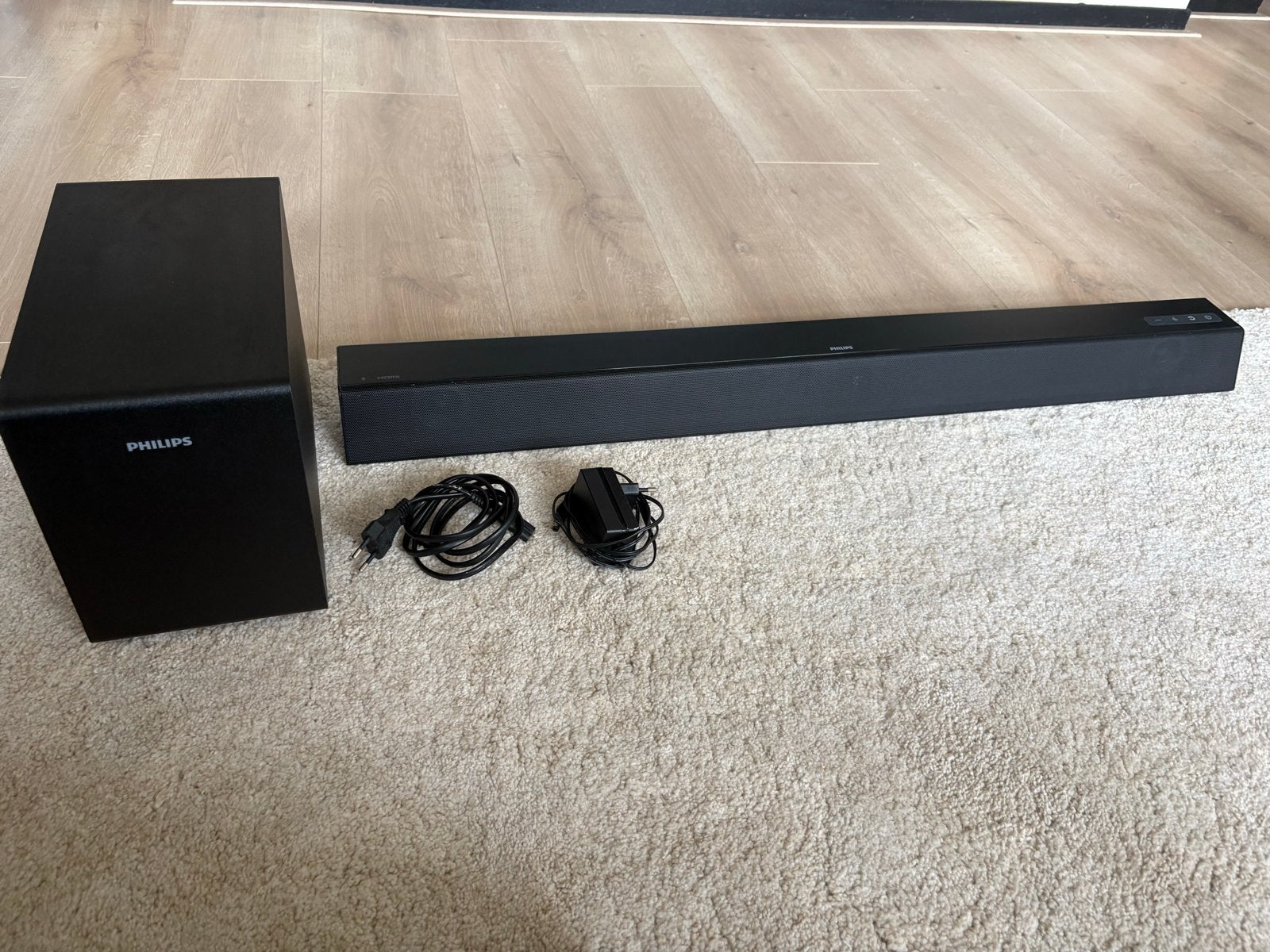 Philips TAB5305/12 Soundbar met draadloze subwoofer, Ophalen of Verzenden, Bluetooth, Gebruikt