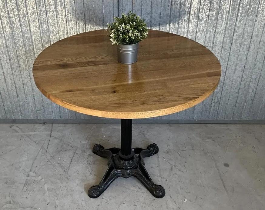 rond bistro tafeltje, 50 tot 100 cm, Rond, Ophalen of Verzenden, Zo goed als nieuw