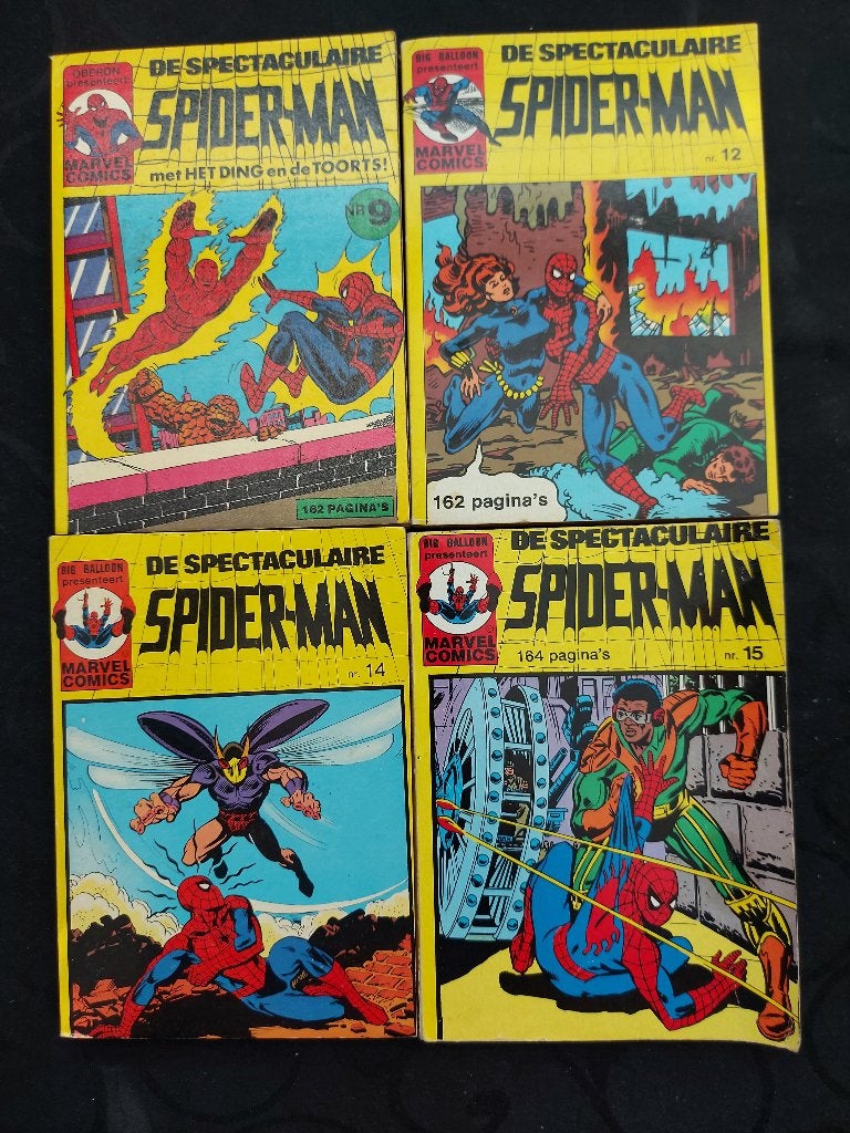 De spectaculaire Spiderman - pocket delen 7,9,12,14, Boeken, Meerdere comics, Ophalen, Gelezen, Amerika