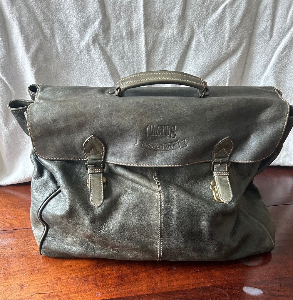 Lederen weekendtas van Sylvian Lefebvre, 30 cm of meer, Gebruikt, Minder dan 40 cm, Ophalen of Verzenden