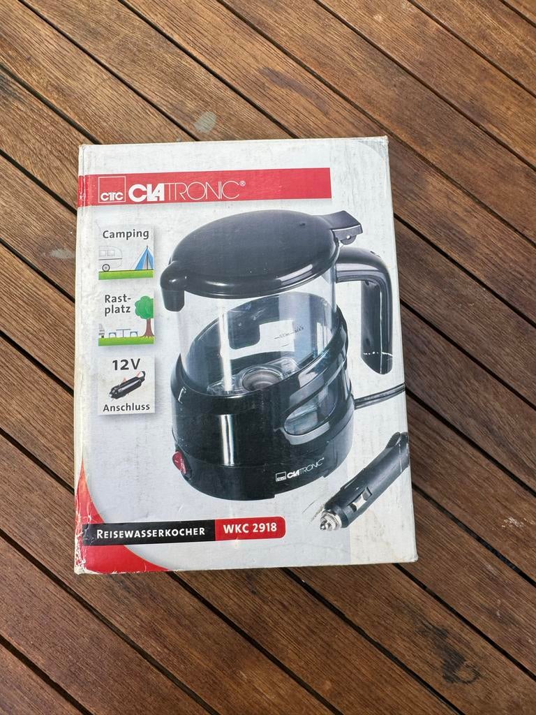 Clatronic Reiswaterkoker WKC 2918 - 12V voor onderweg, Witgoed en Apparatuur, Waterkokers, Minder dan 1 liter, Ophalen, Nieuw