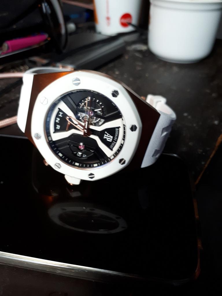 Audemars piguet   concept  pink gold  white ceramic  bezel, Sieraden, Tassen en Uiterlijk, Ophalen of Verzenden, Nieuw, Overige merken