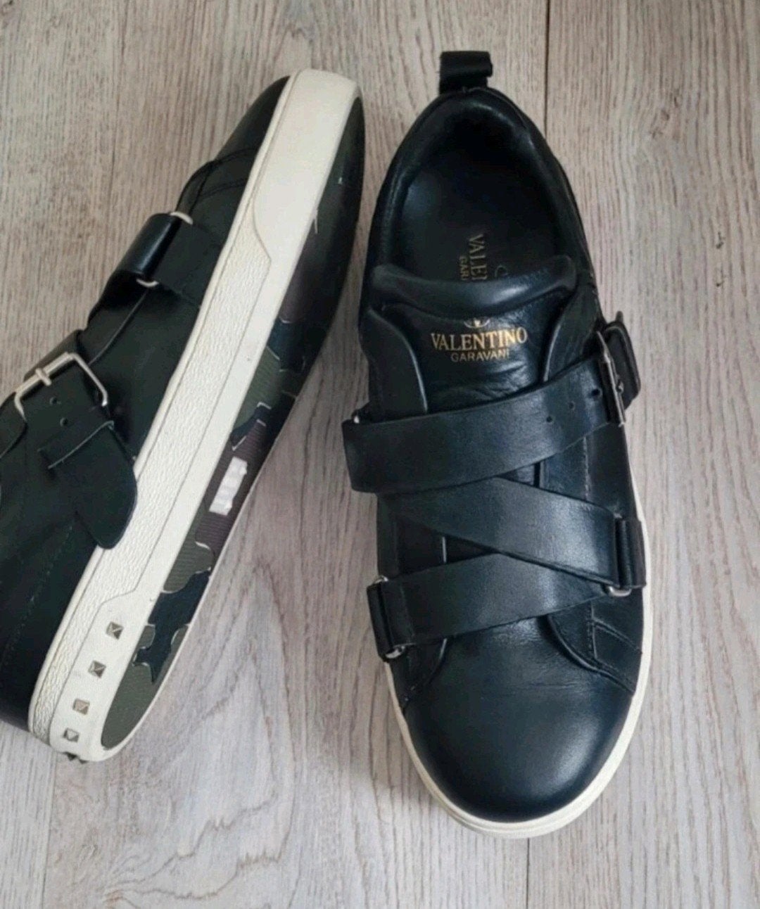 Valentino Garavani Soul Rockstud Leren Sneakers Zwart, Kleding | Heren, Schoenen, Zwart, Valentino Garavani, Ophalen of Verzenden