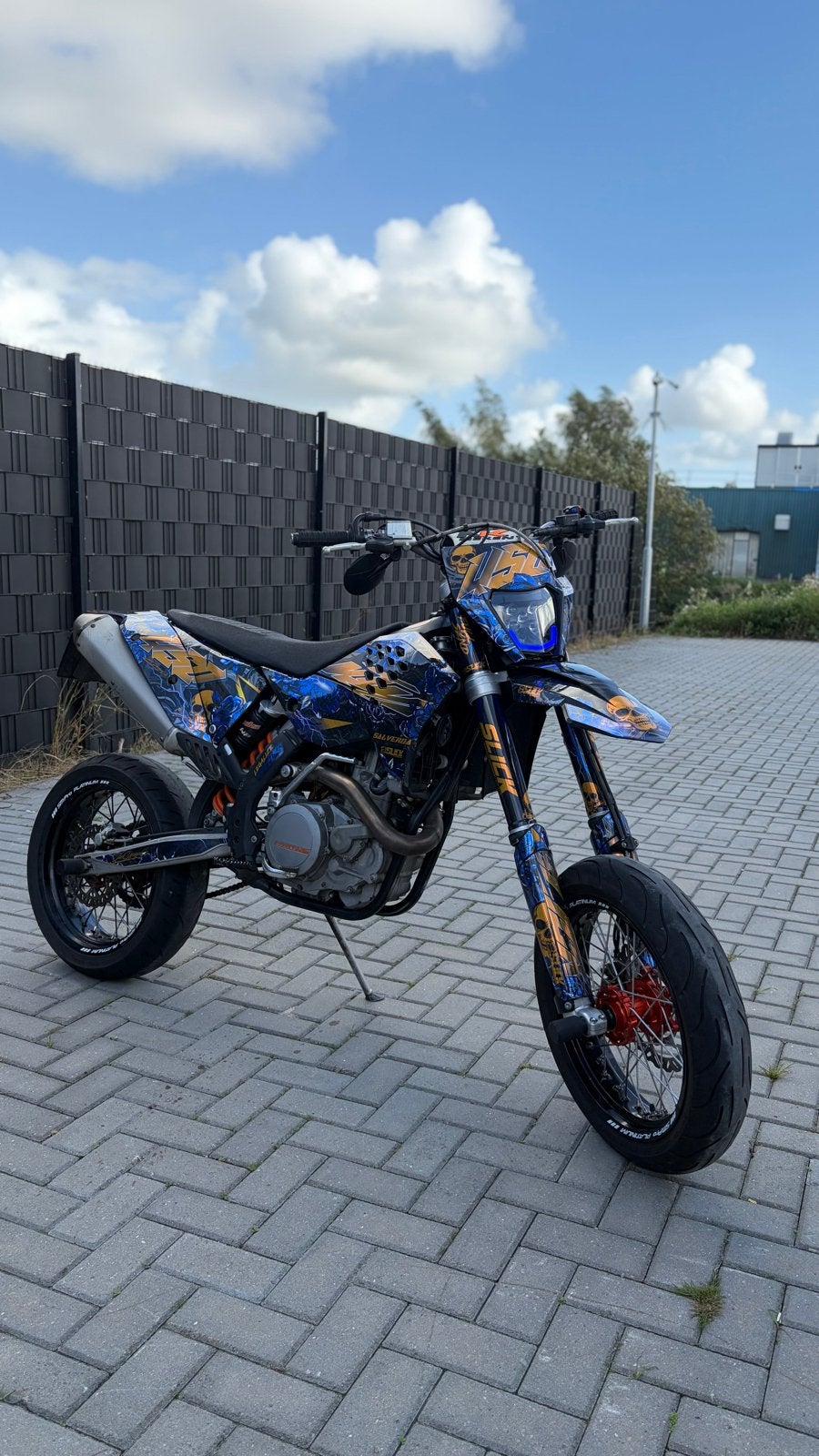 KTM 450 EXC Supermoto, Ophalen