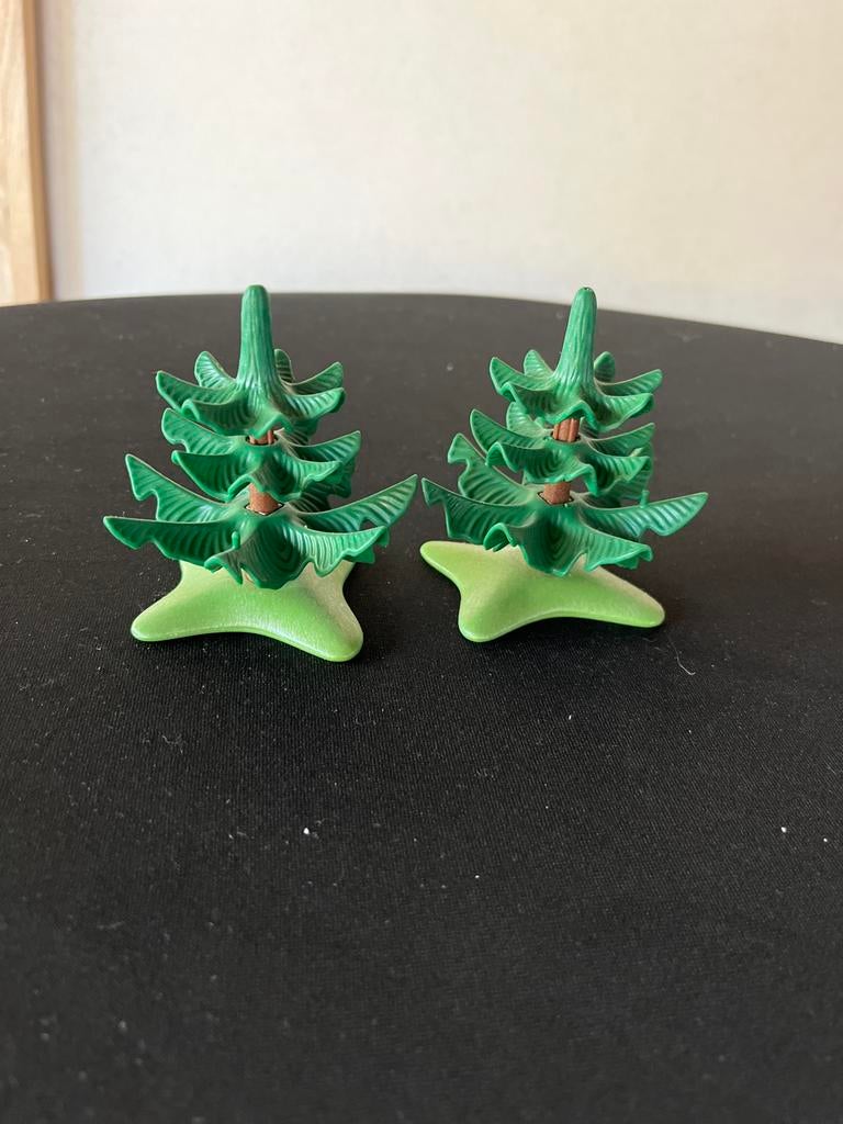 Playmobil denneboompjes (2 stuks), Ophalen of Verzenden, Gebruikt, Los playmobil