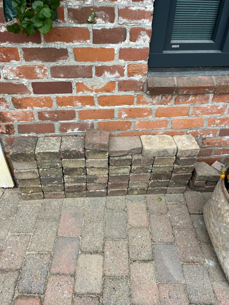 Tuinbestrating gratis op te halen, Ophalen, Gebruikt, Klinkers, Minder dan 5 m²