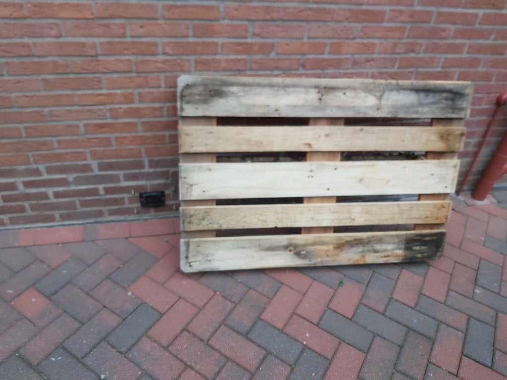pallet (gratis), Ophalen, Minder dan 25 mm, Zo goed als nieuw, Steigerhout