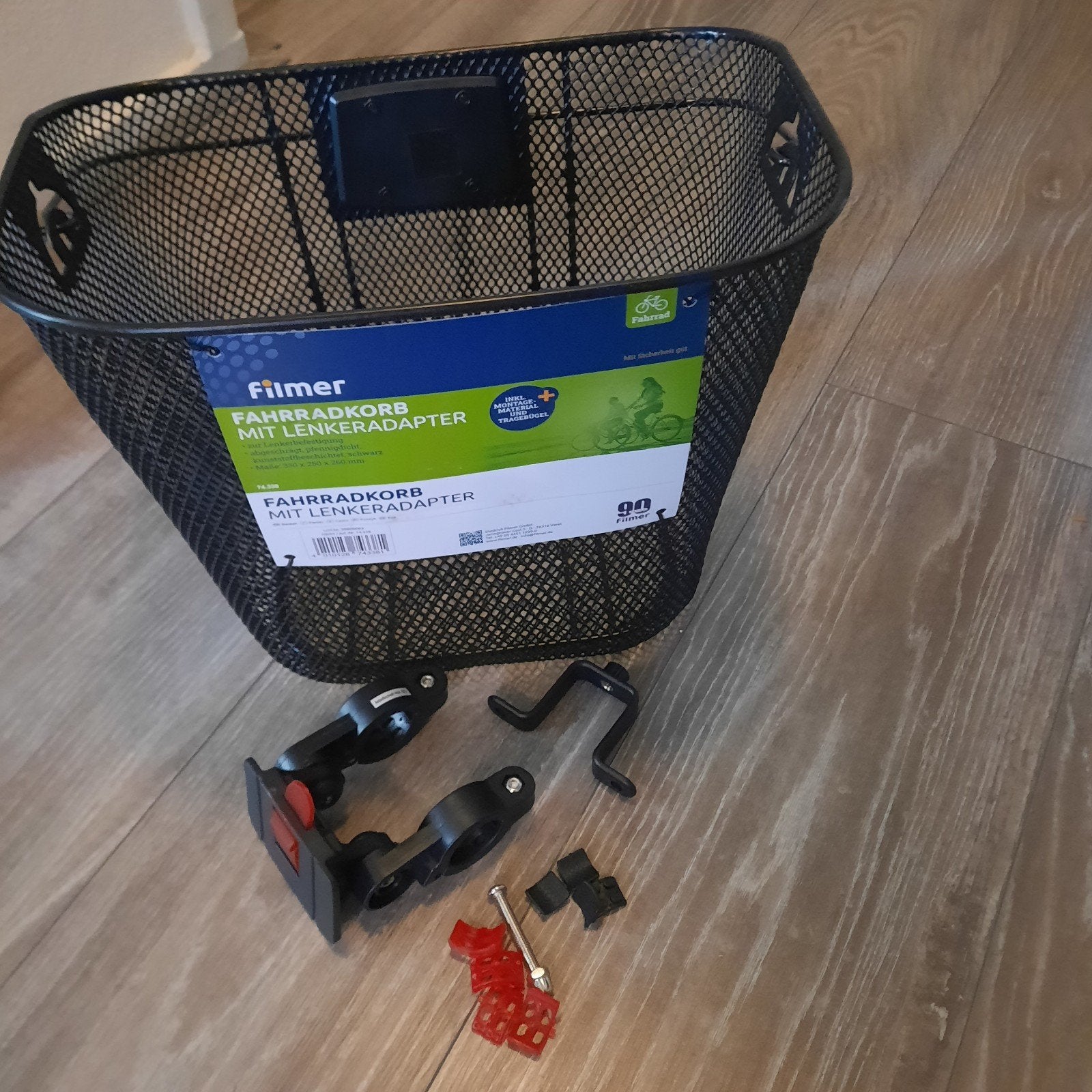 Nieuwe Fietsmand inclusief stuuradapter - Zwart, Ophalen, Stuurbevestiging, Nieuw, Fietsmand