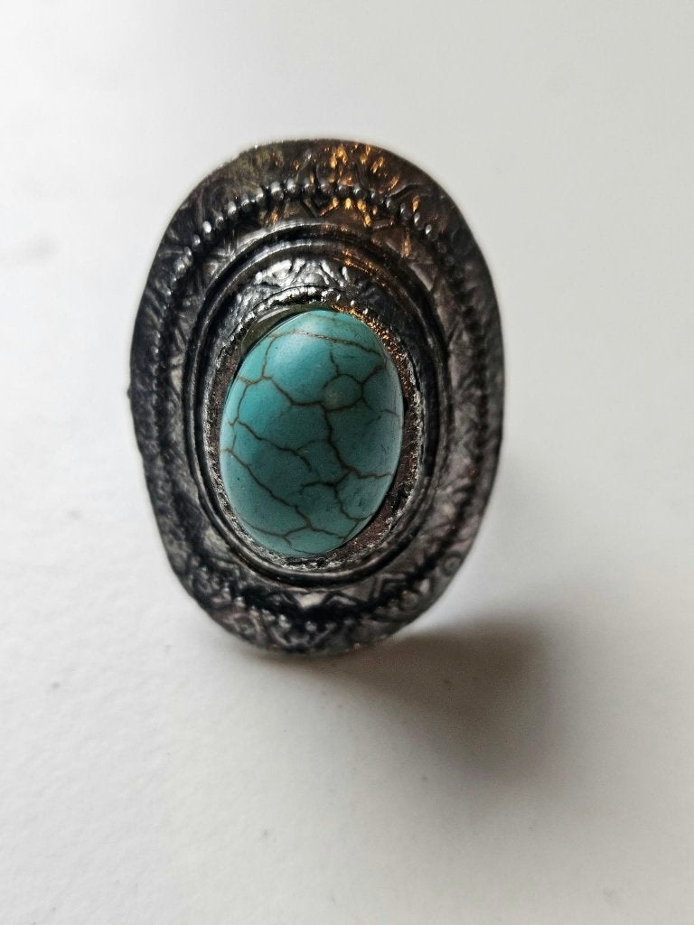 Turquoise ring, Blauw, Nieuw, Ophalen of Verzenden, Dame