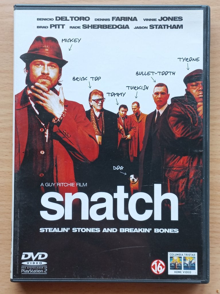Snatch - Guy Ritchie, Brad Pitt, Vinnie Jones, Jason Statham, Vanaf 16 jaar, Verzenden, Nederlands, Actiethriller