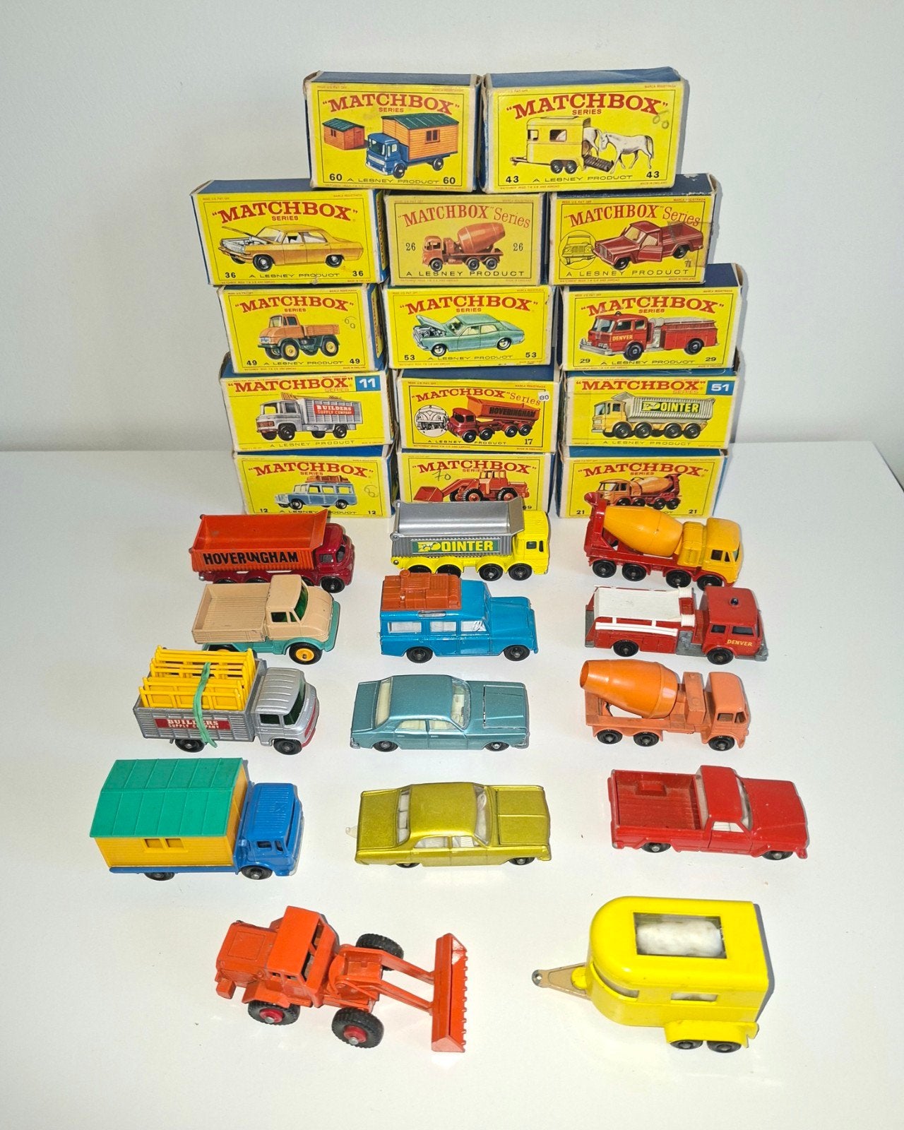 matchbox lesney 14 lot, Ophalen of Verzenden, Auto, Matchbox