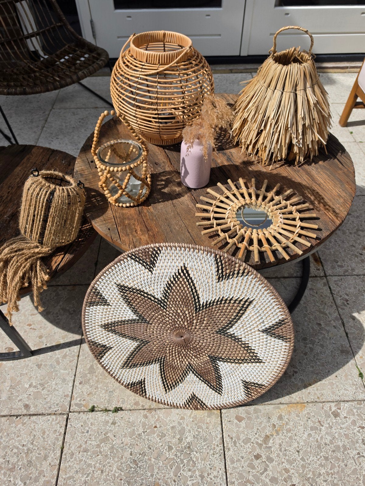 Prachtige bohemian / boho decoratie set (complete set), Gebruikt, Meerkleurig, Boho, Ophalen of Verzenden