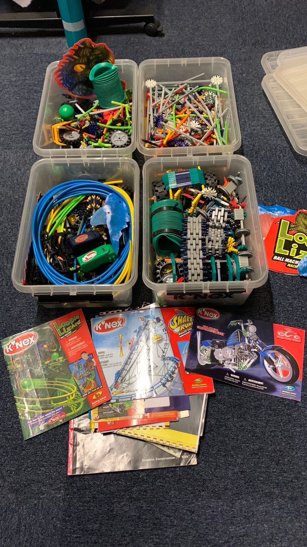 4 Dozen K'nex met handleidingen, Ophalen, Gebruikt, K'nex