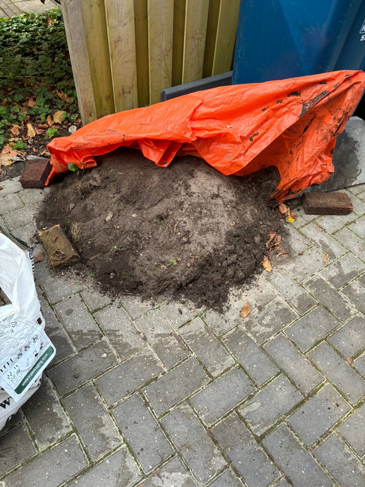 Gratis aarde, Ophalen, Tuinaarde