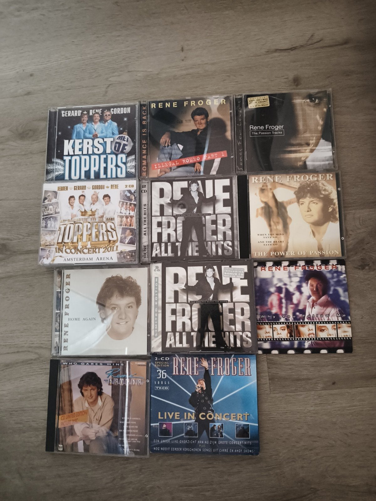 11 René Froger CD's en 3 Toppers CD's, Ophalen of Verzenden, Gebruikt, Single, Met bonustracks
