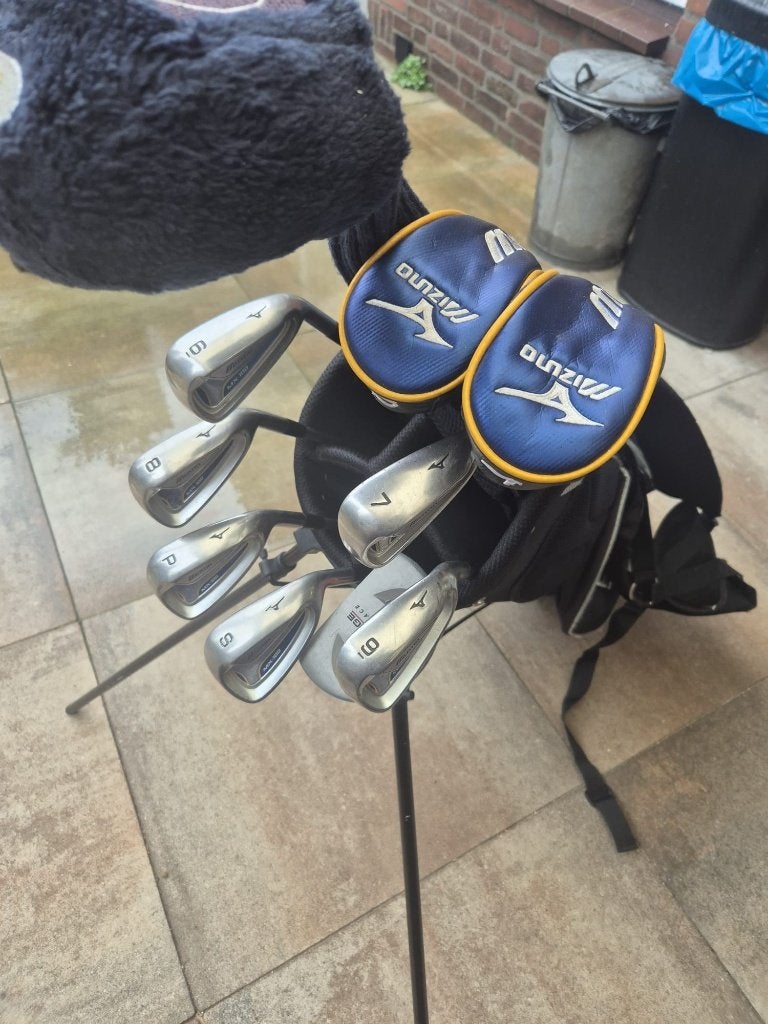 Mizuno heren golfset graphite compleet met golftas €275,-, Ophalen of Verzenden, Zo goed als nieuw, Set, Mizuno