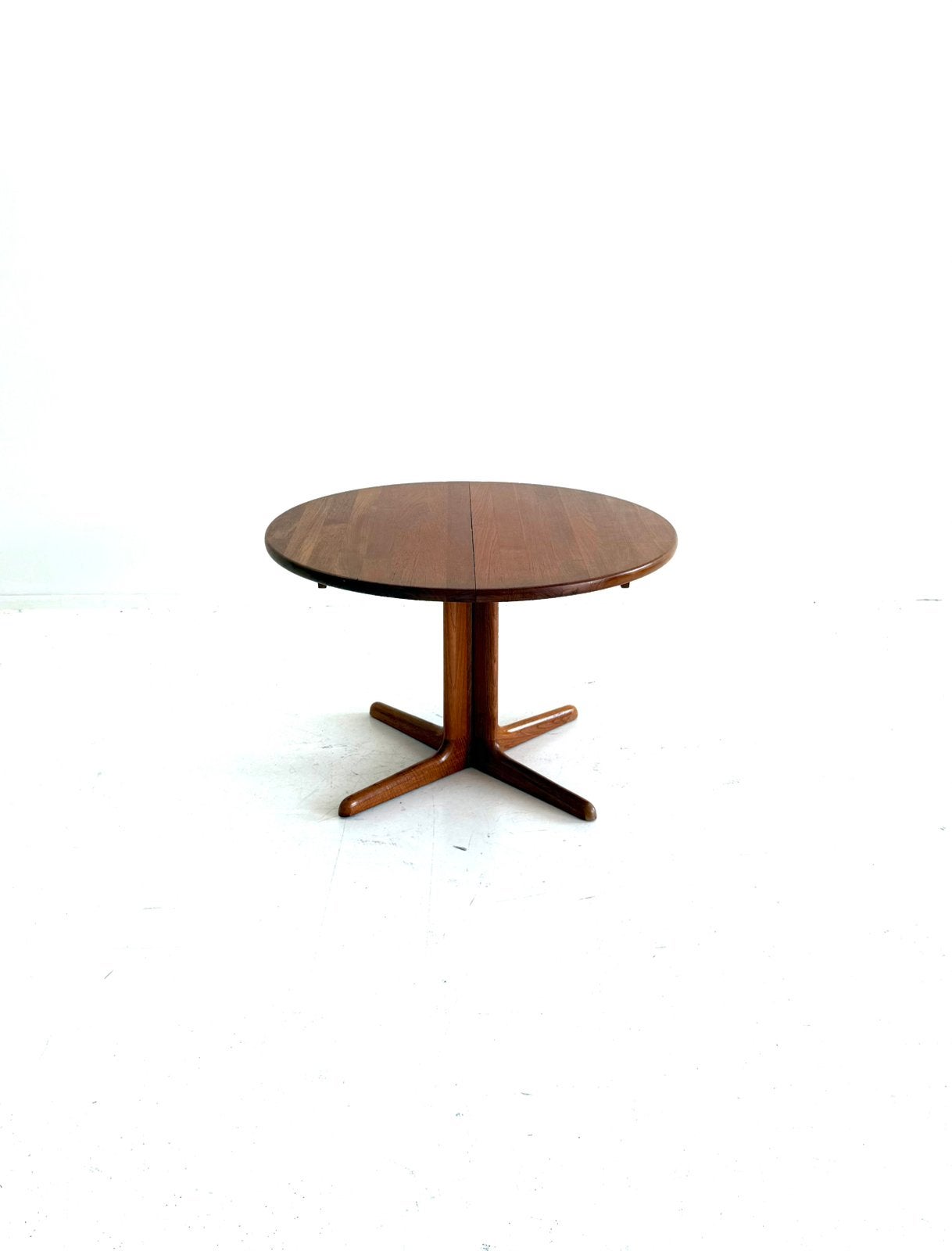 Vintage verlengbare eettafel, Skovby Møbelfabrik ‘60, Huis en Inrichting, Skovby Møbelfabrik, 100 tot 150 cm, Vintage retro buisframe design rotan webbing papercord deens