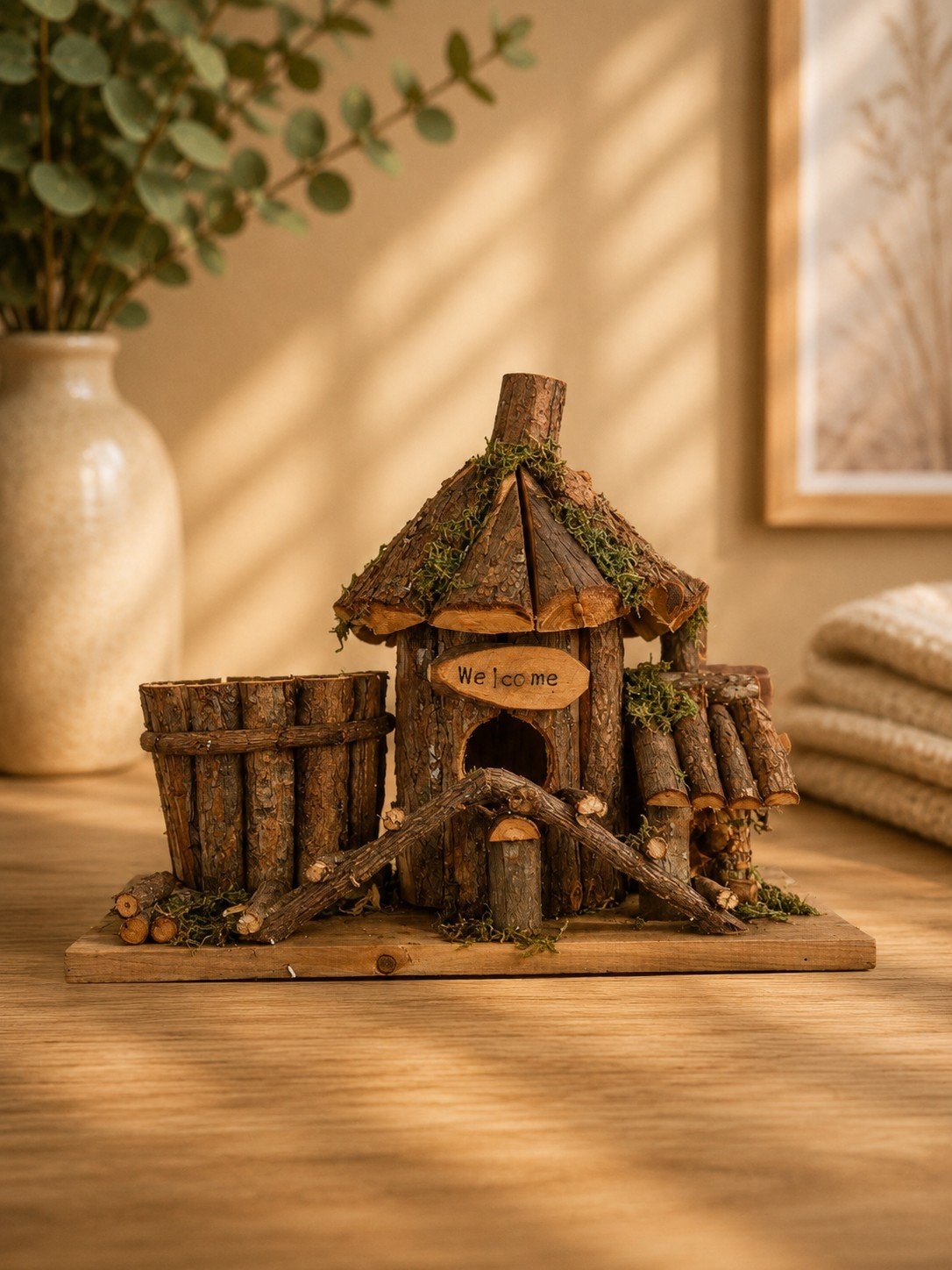 Leuk vogelhuisje met plantenbakje, Ophalen of Verzenden, Nieuw