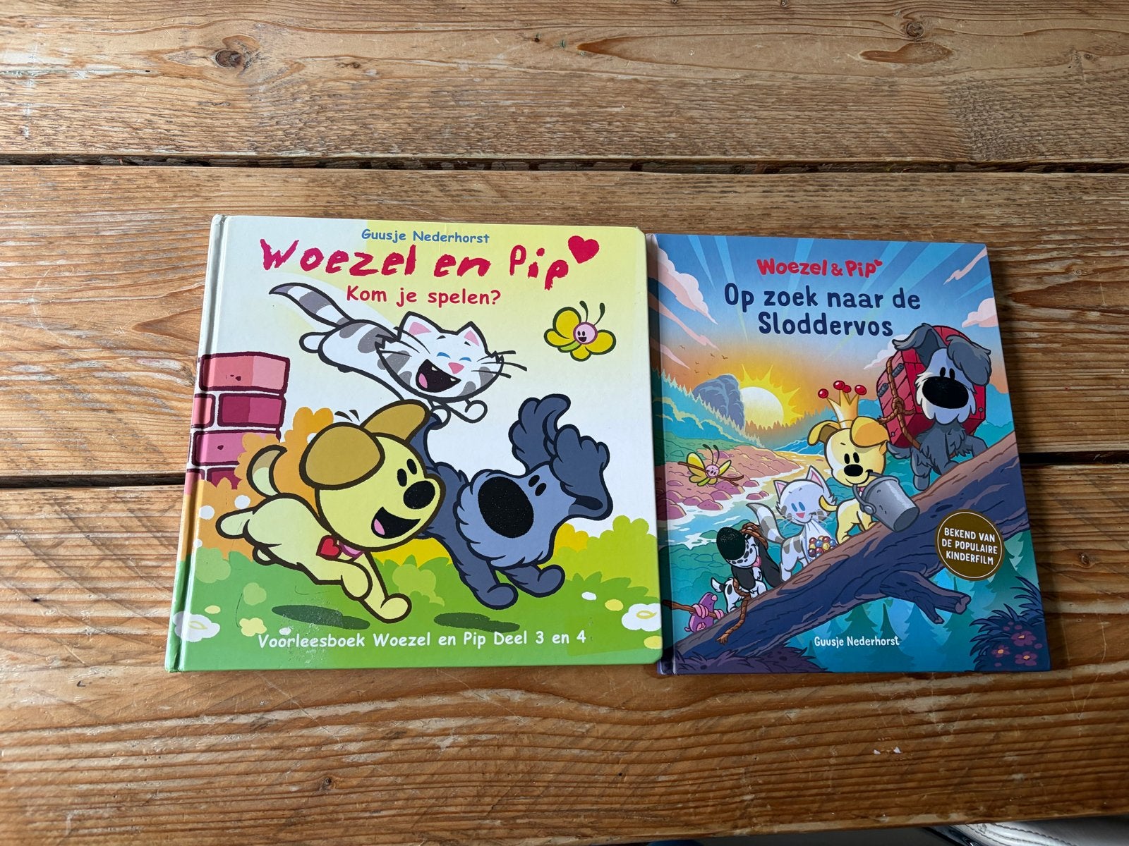 Woezel en Pip: Op zoek naar de sloddervos & Kom je spelen?, Boeken, Ophalen, Gelezen, 2 tot 3 jaar