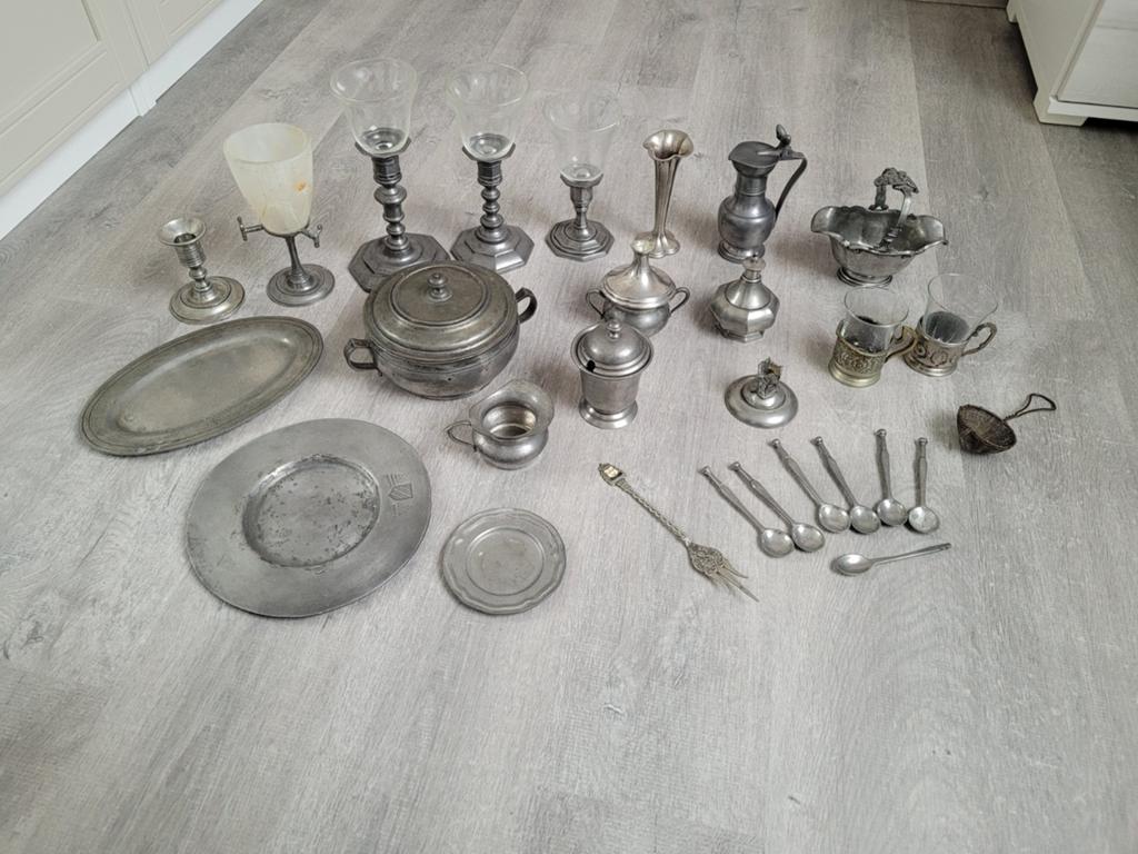 Collectie zilvertin, Ophalen