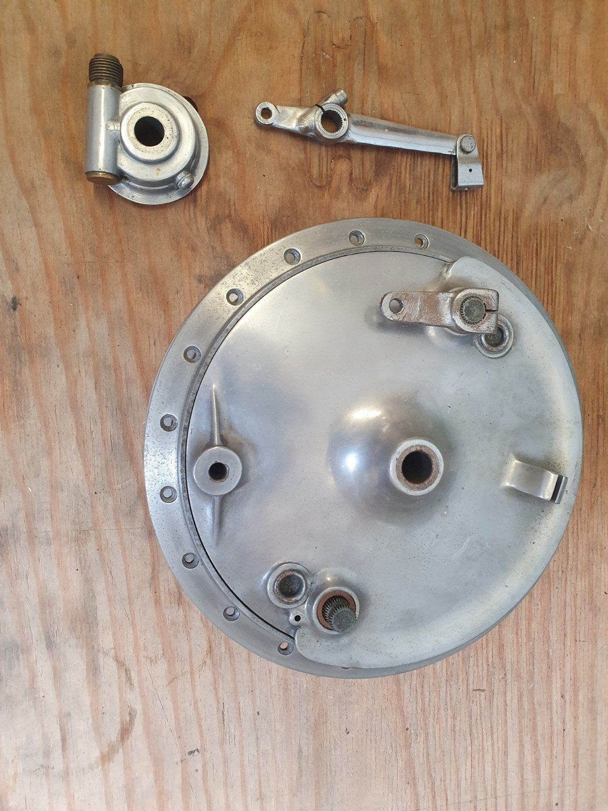 Honda CB450 trommelrem voor + nieuwe set RVS spaken, Ophalen of Verzenden