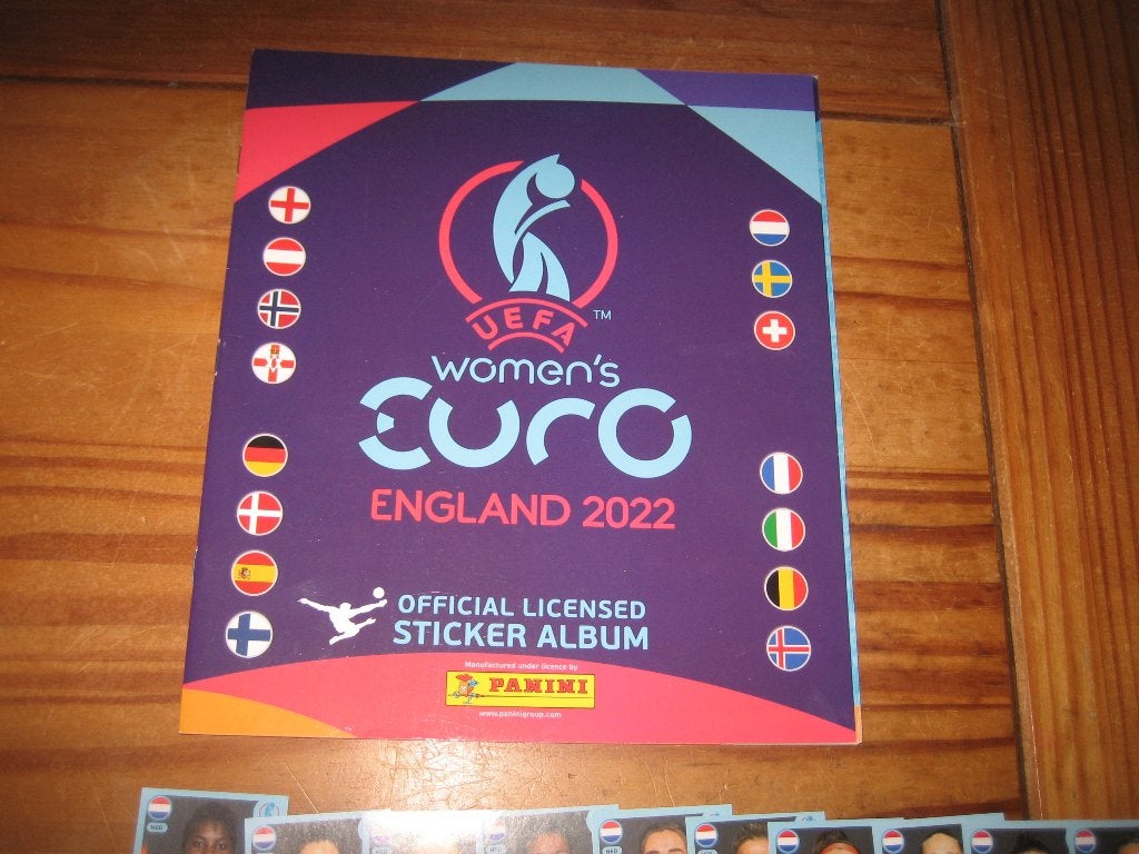 panini album met vrouwen voetbal plaatjes, Ophalen of Verzenden, Zo goed als nieuw, Meerdere stickers