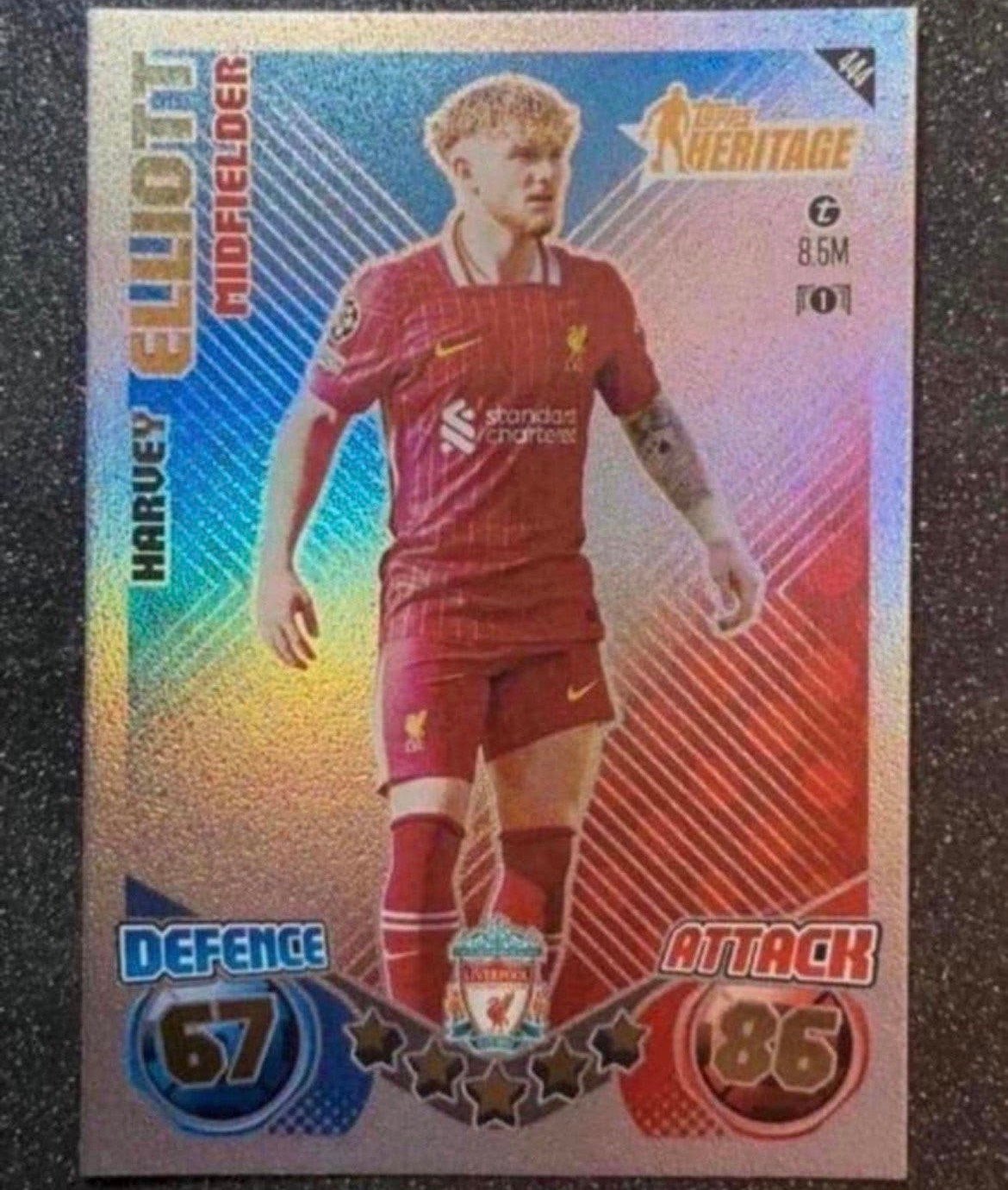 Topps MA 24/25    HERITAGE    HARVEY ELLIOTT    LIVERPOOL FC, Verzenden, Zo goed als nieuw, Plaatje
