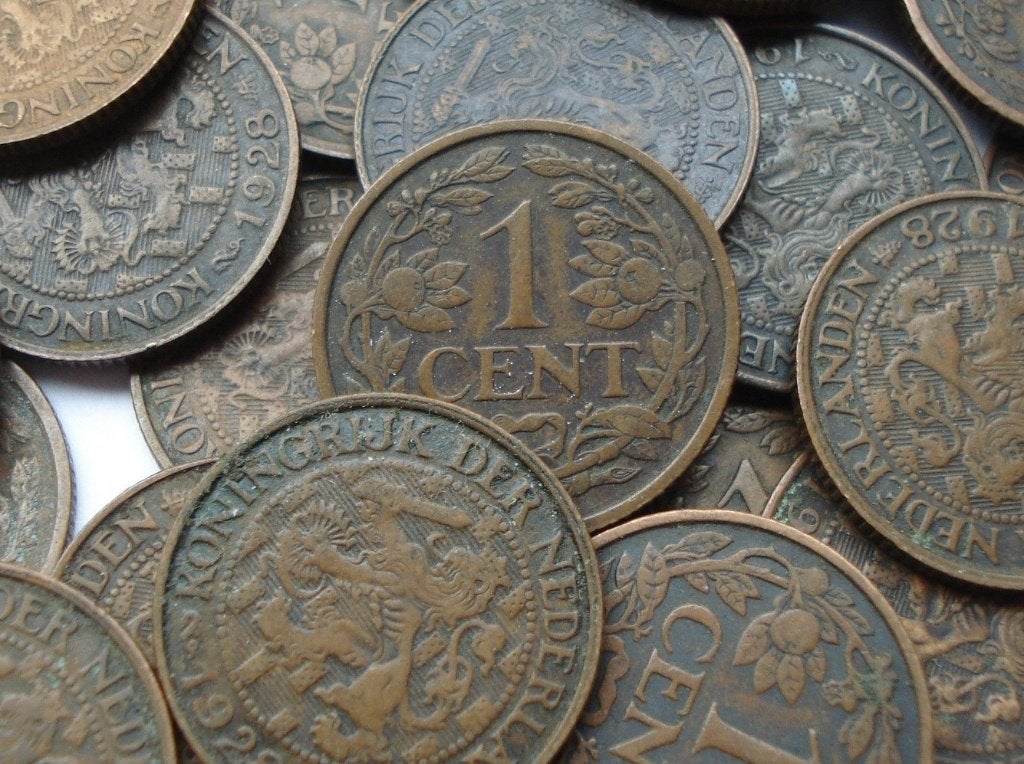Nederland lot met 50x 1 cent 1928 (incl. goede kwaliteiten), Ophalen of Verzenden, Koningin Wilhelmina, 1 cent