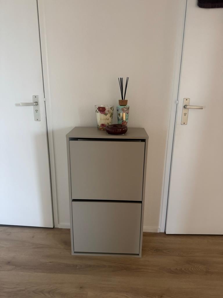 Zo goed als nieuwe schoenenkast - beige, Huis en Inrichting, Kasten | Schoenenkasten, Ophalen of Verzenden, Zo goed als nieuw
