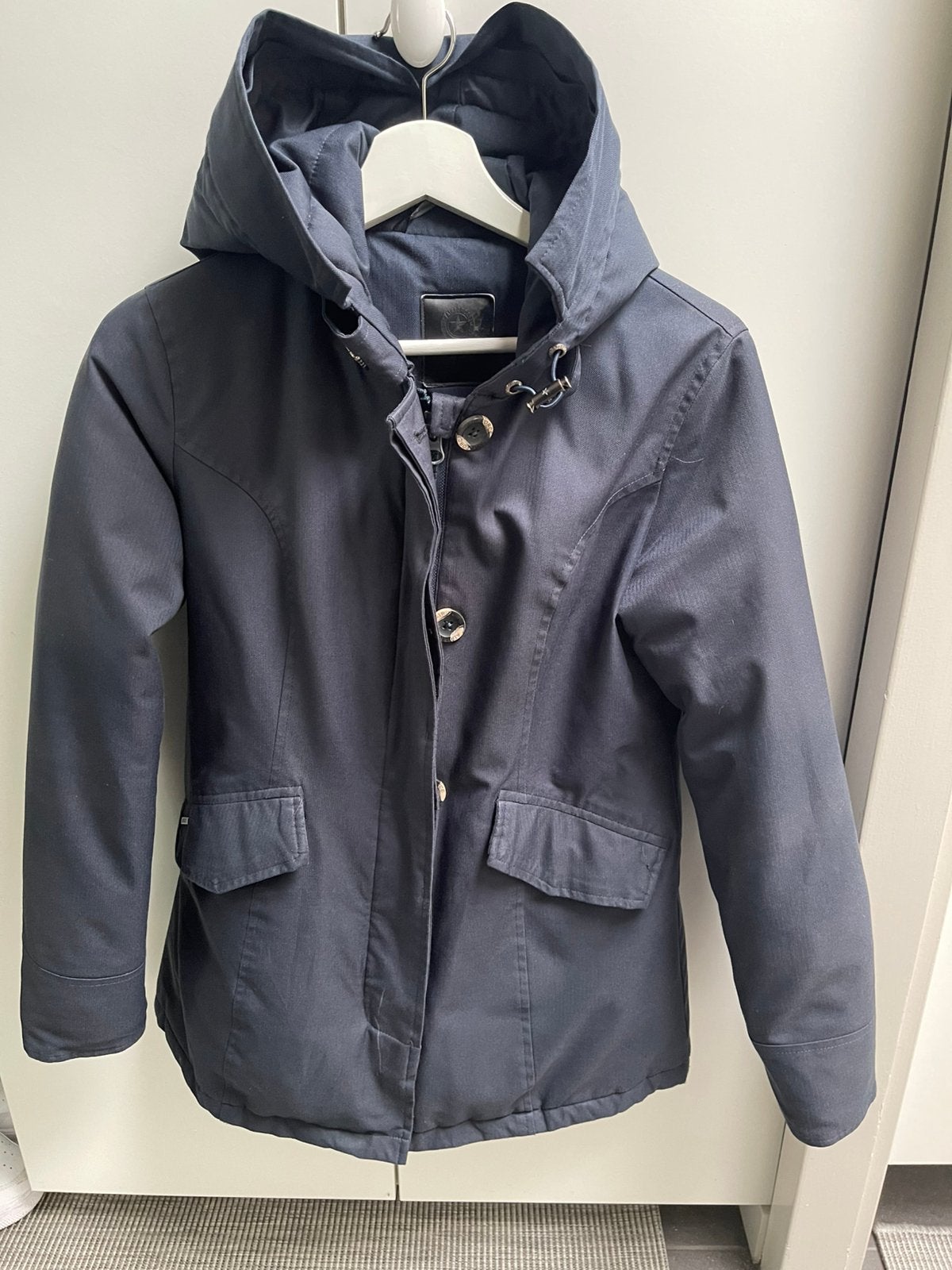 Airforce jas donkerblauw maat14/dames xs, Ophalen of Verzenden, Zo goed als nieuw, Meisje, Jas
