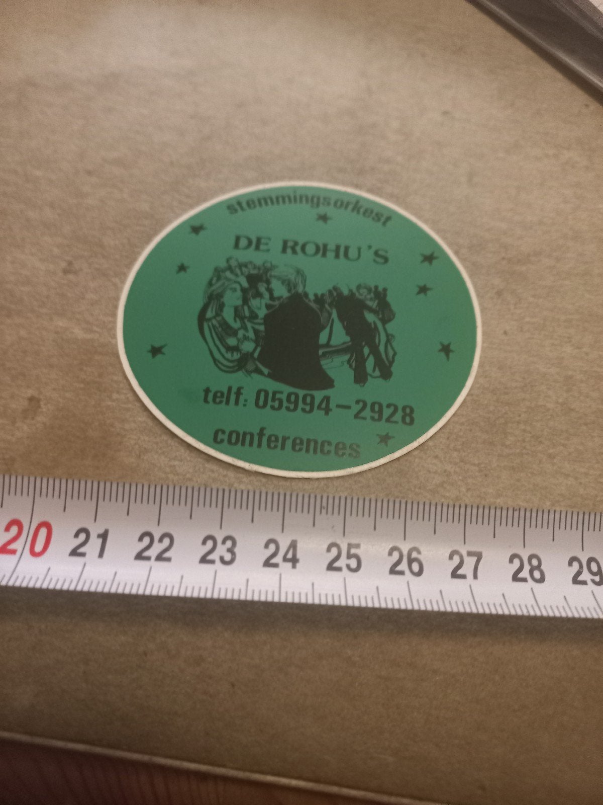 Stemmingsorkest De Rohu's Sticker -  groen, Ophalen of Verzenden, Gebruikt, Overige typen