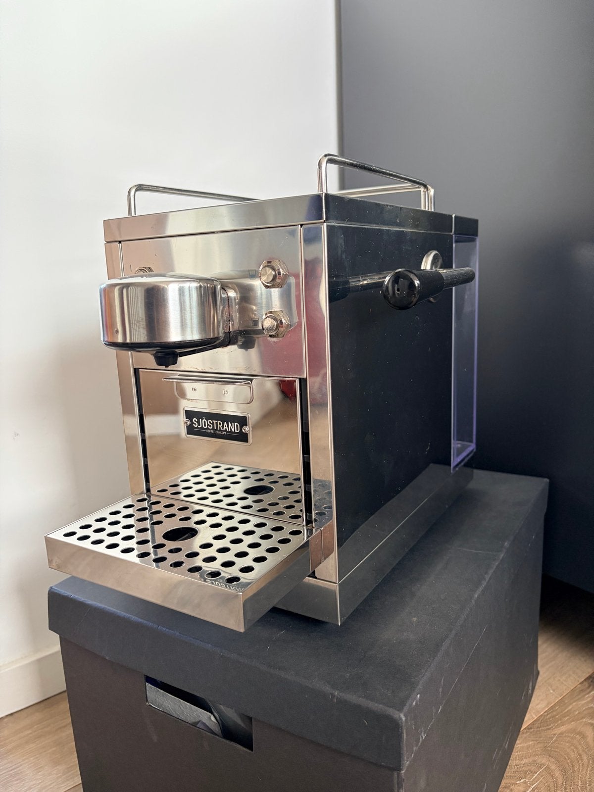 Sjöstrand Espresso Machine - Zo goed als nieuw, Witgoed en Apparatuur, Ophalen, Espresso apparaat, Zo goed als nieuw, 1 kopje