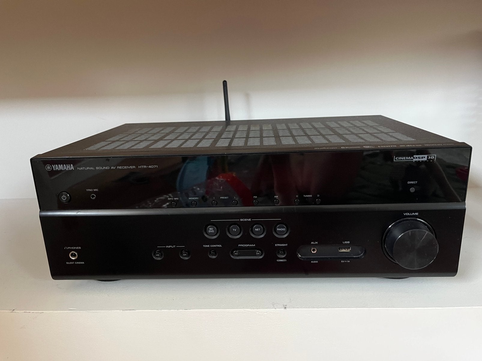 Yamaha HTR-4071 MusicCast 5.1 4K UltraHD receiver, Yamaha, Ophalen of Verzenden, Zo goed als nieuw, 120 watt of meer