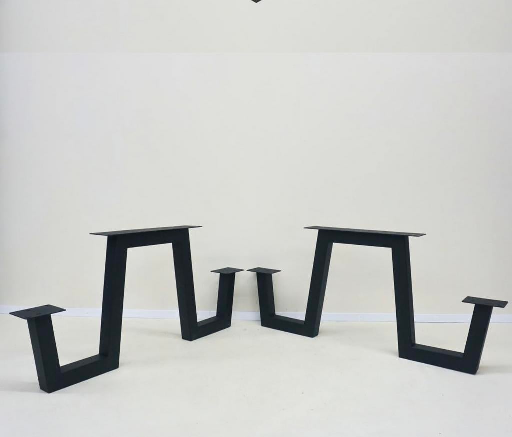 Metalen picknickset onderstel W-model tafelset poten, Ophalen of Verzenden