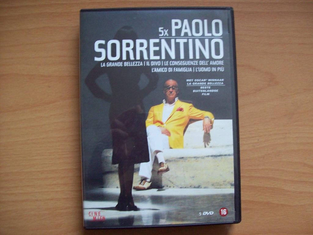 5x Paolo Sorrentino (Grande Bellezza, Il Divo, L'Amico di Fa, Vanaf 16 jaar, Boxset, Zo goed als nieuw, Italië