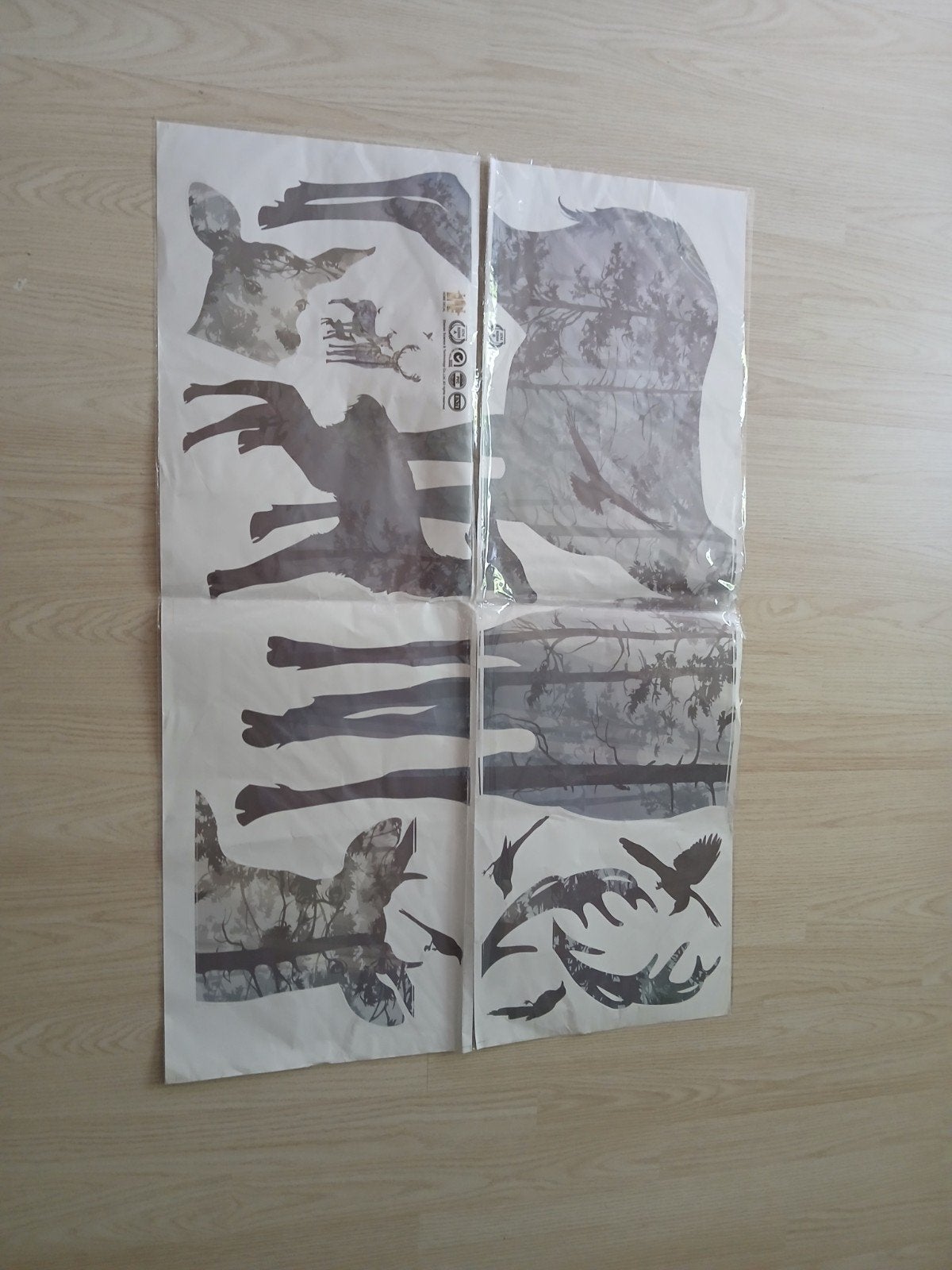 Muurstickers met herten en natuurmotieven, Ophalen of Verzenden