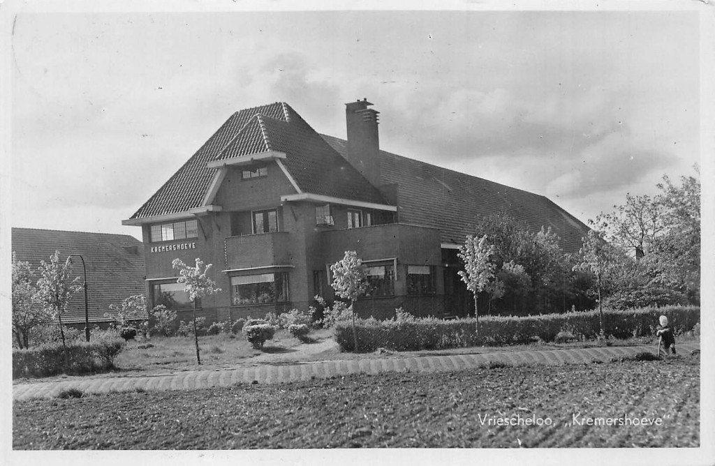 393 Vriescheloo - Kremershoeve, Ophalen of Verzenden, 1940 tot 1960, Gelopen, Groningen