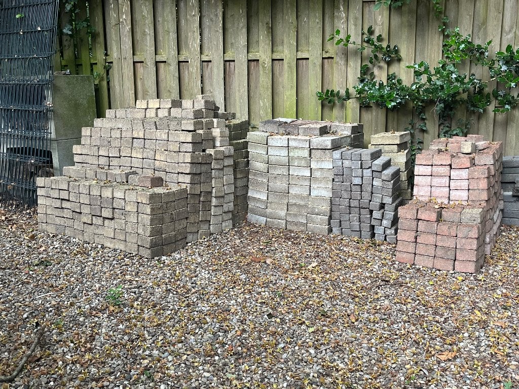 Gratis diverse tuintegels, Tuin en Terras, Tegels en Klinkers, Ophalen, Gebruikt, Beton, Terrastegels