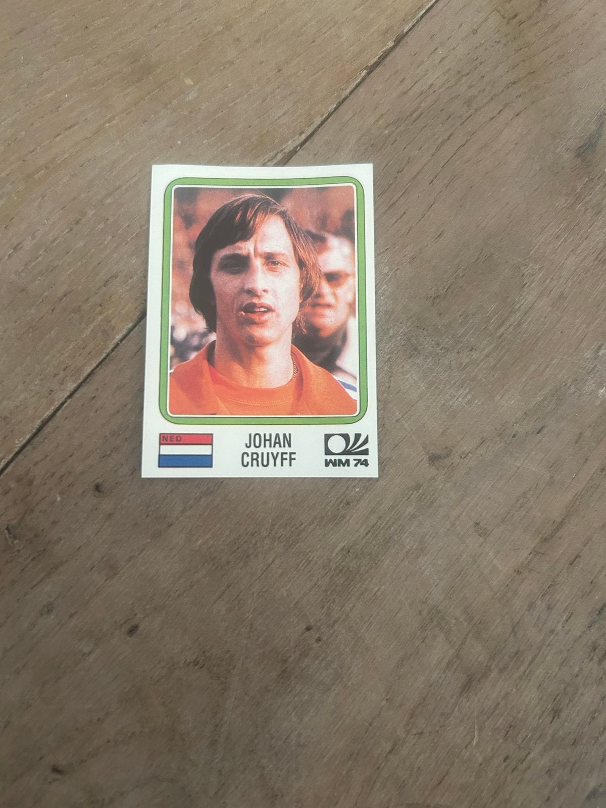 Johan Cruyff Panini WK 74 Sticker/Plaatje, Ophalen of Verzenden, Zo goed als nieuw, Sticker