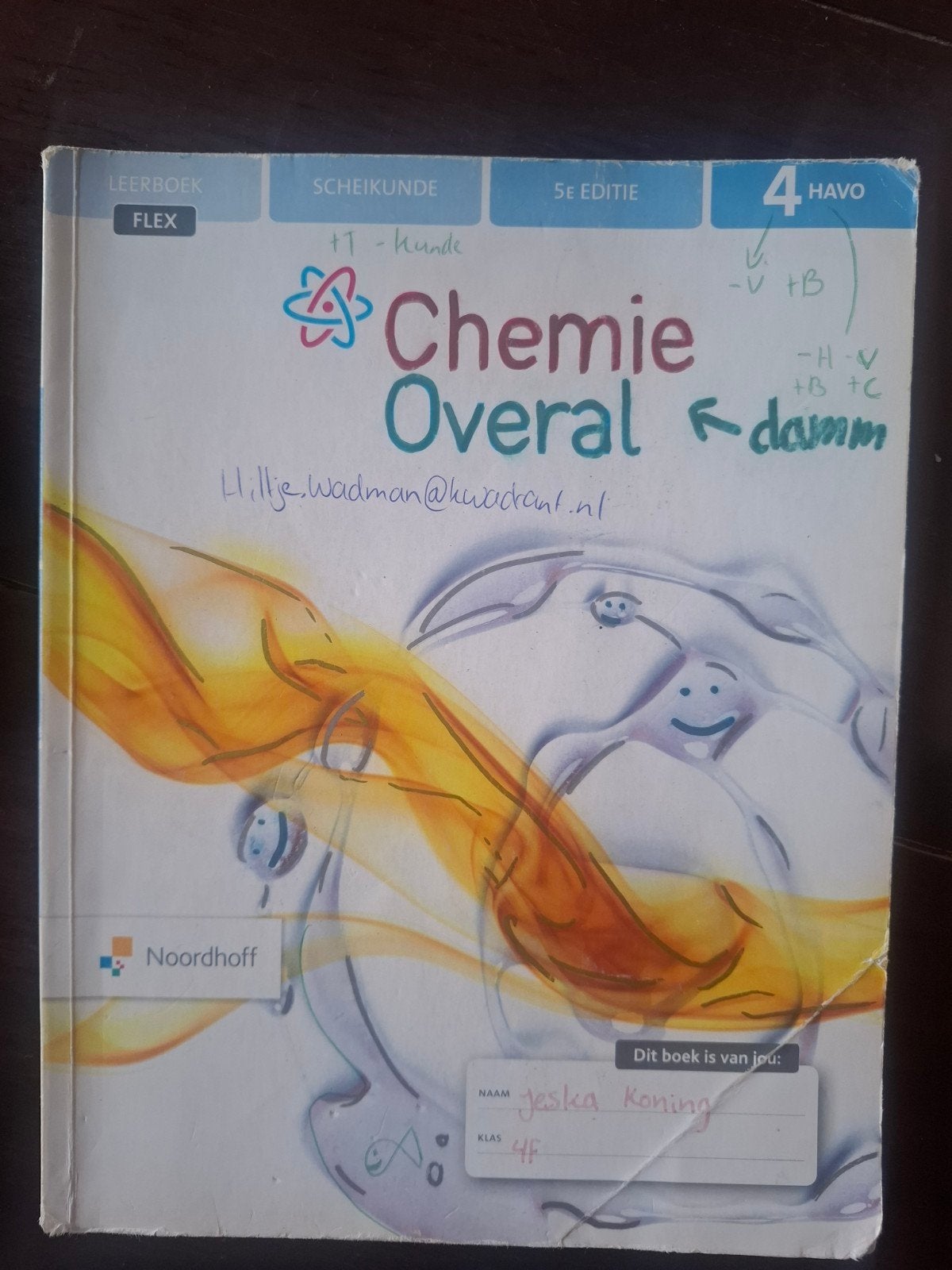 Chemie Overal 4 HAVO Scheikunde Leerboek 5e Editie, Boeken, Gelezen, Ophalen of Verzenden, MBO, Hillje Wadman